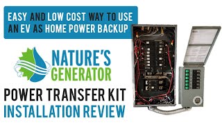 Natures Generator Power Transfer Kit Elite Install  Powering Your Home with an EV the EASY Way [upl. by Akered]