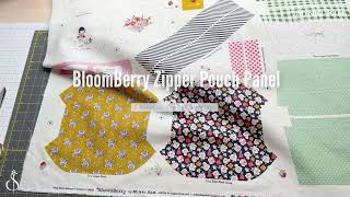 BloomBerry Zipper Pouch Panel  Simple Zipper Pouch [upl. by Leamiba9]