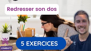 Redresser son dos  Corrige ta posture avec ces 5 exercices [upl. by Elsi]