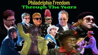 Elton John  Philadelphia Freedom  Through The Years 19752023 [upl. by Aizan]