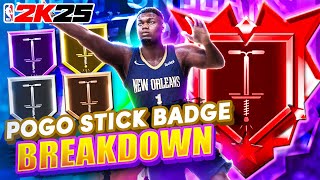 Pogo Stick Badge Breakdown What tier do you need this badge on your Center Build in NBA 2K25 [upl. by Mukul493]