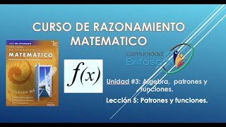 17 Matematicas GED en Espanol😜😆👍Patrones y Funciones [upl. by Sigsmond]