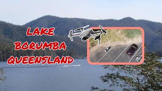 LAKE BORUMBAQUEENSLAND  AERIAL VIEW djimini2se lake queensland travelvlog [upl. by Enneiviv]