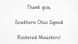 2024 Rostered Minister Thank You [upl. by Asserac]