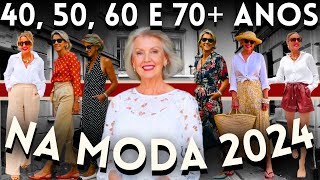 🔴LOOKS CASUAIS e ELEGANTES para MULHERES MADURAS NA MODA PRIMAVERA VERÃO 2024  Maga Moda [upl. by Yattirb76]