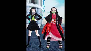 TanKana amp Zenitsu amp Nezuko  On The Floor Part1  MMD demonslayer [upl. by Maya929]