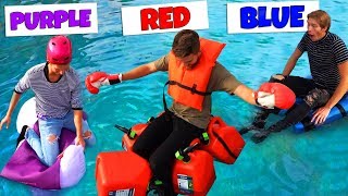 Using only ONE COLOR to build BOATS Challenge [upl. by Enelrats]