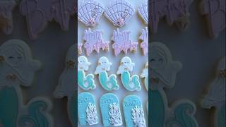 Decorate MAGICAL Mermaid Cookies Like a Pro🧜🏻‍♀️💕 cooking cookiedecorating diy cookies [upl. by Dacy]