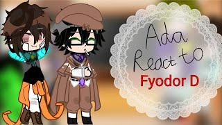 Ada React To Fyodor Dostoevsky11Bsd [upl. by Sonya]