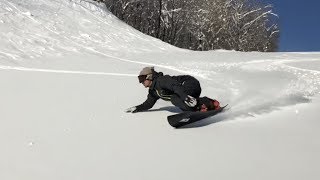 1819 MOSSSNOWSTICK 小番 直人 Kotsugai Naoto 高鷲スノーパーク snowsurfing 20180202（金） [upl. by Nirol]