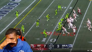 THIS CANT BE REAL 49ers vs Seahawks  2023 Week 12 game Highlights REACTION [upl. by Persian]