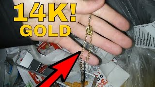 14K GOLD BRACELET Gamestop Dumpster Dive Night 114 [upl. by Leuas287]