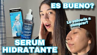 SERUM hidratante HYDRO BOOST Neutrogena mi experiencia lo volveria a comprar review selfcare [upl. by Aguayo]