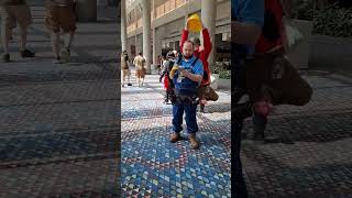 Tf2 soldier stealing hats at cons Pt5 tf2 tf2cosplay cosplay teamfortress2 momocon2024 [upl. by Palestine]