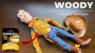 Change battery in Toy Story Woody figure [upl. by Maryn503]