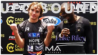 quotFeeling like a BILLION Dollarsquot  Luke Riley on going 100 with insane KO Cage Warriors 178  UFC [upl. by Tillion561]