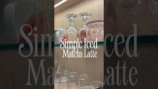 Simple Iced Matcha Latte 🍵 [upl. by Ykroc]