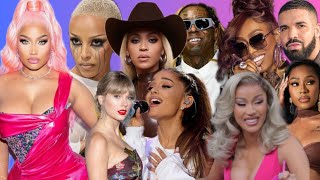 ‼️Doja amp Nicki Minaj B🅰️TTLE Beyonce amp Ari for gig Nicki VMAs  Lil Wayne amp Drake on Missy Elliot [upl. by Eillat707]