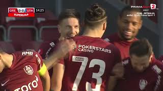 GOOOL CFR Cluj – UTA 10 Krasniqi deschide scorul după o centrare trimisă de Deac [upl. by Aihsela624]