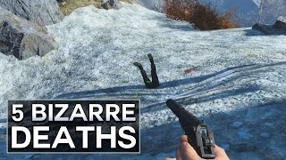 Fallout 4  5 Bizarre Deaths [upl. by Dael]