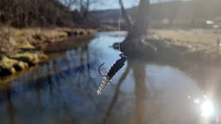 TROUT LOVE THIS NEW LURE Tiny Creek has BIG TROUT [upl. by Aicirt996]