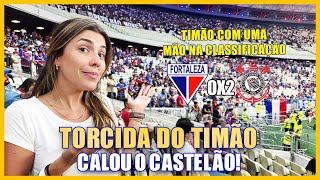 TORCIDA DO TIMÃO CALOU O CASTELÃO COM MAIS DE 46 MIL PESSOAS Fortaleza 0x2 Corinthians [upl. by Bondie317]