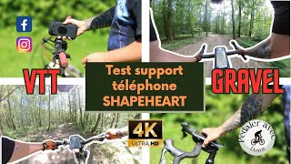 Je teste le support de téléphone SHAPEHEART en GRAVEL et VTT surprenant et surpuissant [upl. by Publia]