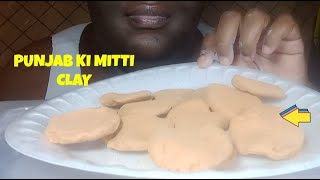 Punjab Ki Mitti Clay Crunching Mukbang asmr mukbang fyp satisfying [upl. by Ambrosine]