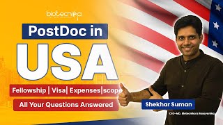 PostDoc In USA  Fellowship  Visa Expenses  Scope  All Your Questions Answered [upl. by Ardnat79]