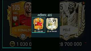 cronaldo 🆚️ el rey pele football fifamobile [upl. by Kirshbaum702]