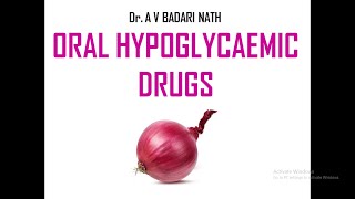 Oral Hypoglycaemic Agents [upl. by Lonyer]