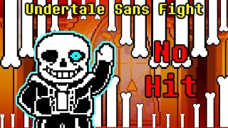 Undertale Sans Fight No Hit Godhome Mod  Undertale Fangame [upl. by Camel193]