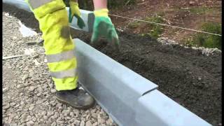 How to lay Kerbs  Aggregate Industries Durakerb [upl. by Blackwell]