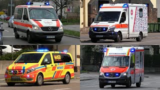 Anti Gaffer Design  Privater KTW Feuerwehr amp Rettungsdienst auf Einsatzfahrt in Ludwigsburg [upl. by Annodam]