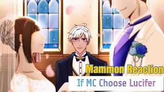 Mammon Reaction seeing MC Choosing Lucifer  Obey Me Devilgram [upl. by Maiga]