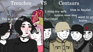 Basically Trenches VS Centaura  World War I [upl. by Arihsay]