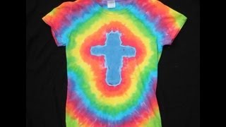 How To Tie Dye A Cross Design [upl. by Ynned]