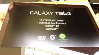 SAMSUNG GTP5210 GALAXY TAB 3 101 WIFI Unboxing Video  TALBET in Stock at wwwwelectronicscom [upl. by Audra]