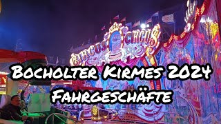 Bocholter Kirmes 2024 Fahrgeschäfte [upl. by Balbinder]