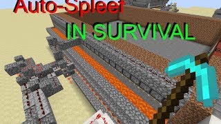 Minecraft Vanilla AutoSpleef in Survival Tileable Smoothstone Generator [upl. by Elpmet]