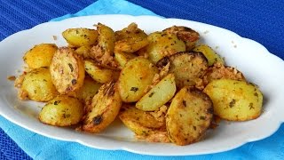 EASY ROAST POTATO How To Make Roasted Potatoes With Crispy Onion Recipe Video [upl. by Nnaer]