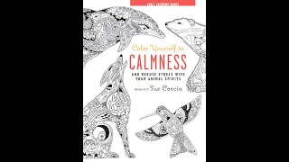 Flip Through Color Yourself to Calmness Coloring Book by Sue Coccia [upl. by Grefer441]