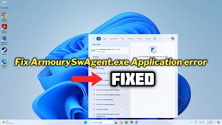 How to fix ArmourySwAgentexe Application error  2024 [upl. by Quartis]