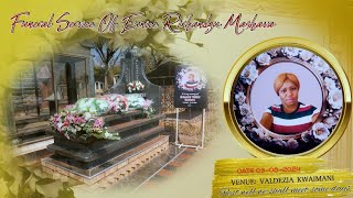 FUNERAL SERVICE OF EUNICE RIRHANDZU MASHAVAmp4Uploading 0 [upl. by Cordula314]