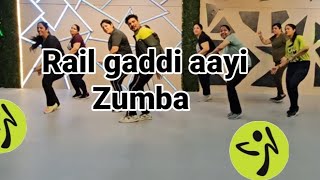 rail gaddi aayi  zumba routine  choreography suhail sir  fitness class [upl. by Muscolo]