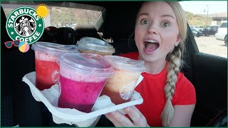 NEW STARBUCKS frozen lemonade refreshers strawberry açaí mango dragonfruit pineapple passionfruit [upl. by Corette]