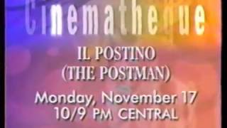 Il Postino  The Postman  Movie Trailer Commercial  Starz 30 Second TV Spot 1997 [upl. by Asseral587]