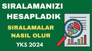 NETLERİNİZİ Yazın Sıralamanızı HESAPLAYALIM Yks 2024 Sıralama Hesaplama Tahmin [upl. by Linnet718]