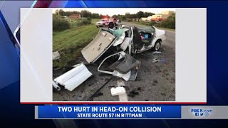 Rittman first responders investigate headon collision [upl. by Edalb]