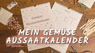 Gemüse Aussaat für das ganze Jahr erklärt Mein Aussaatkalender mit 65 Gemüsesorten 🥦🥬 [upl. by Bridgette]